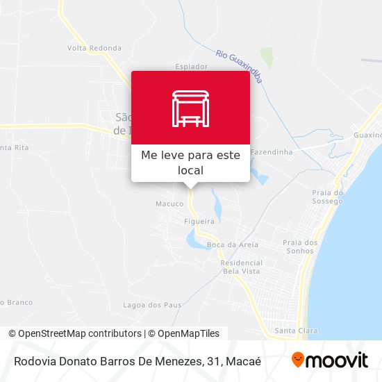 Rodovia Donato Barros De Menezes, 31 mapa