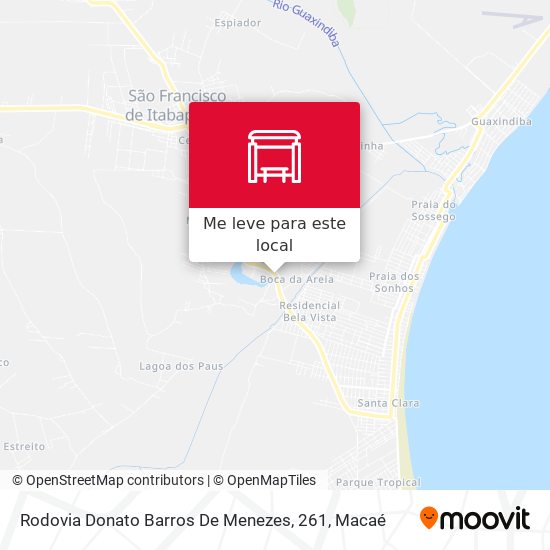 Rodovia Donato Barros De Menezes, 261 mapa