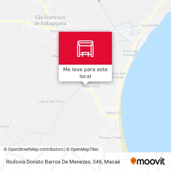Rodovia Donato Barros De Menezes, 346 mapa