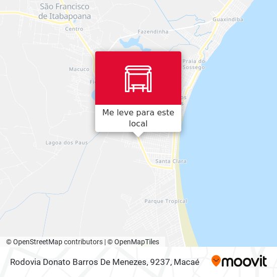 Rodovia Donato Barros De Menezes, 9237 mapa