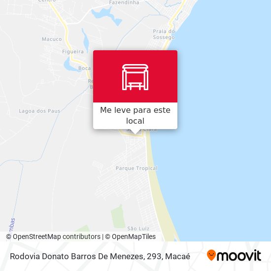 Rodovia Donato Barros De Menezes, 293 mapa