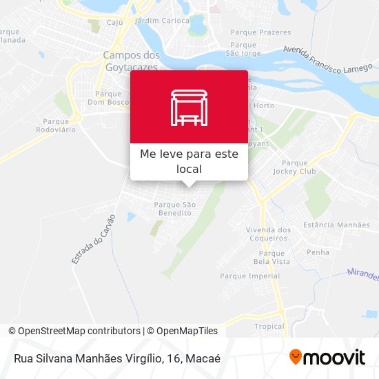 Rua Silvana Manhães Virgílio, 16 mapa