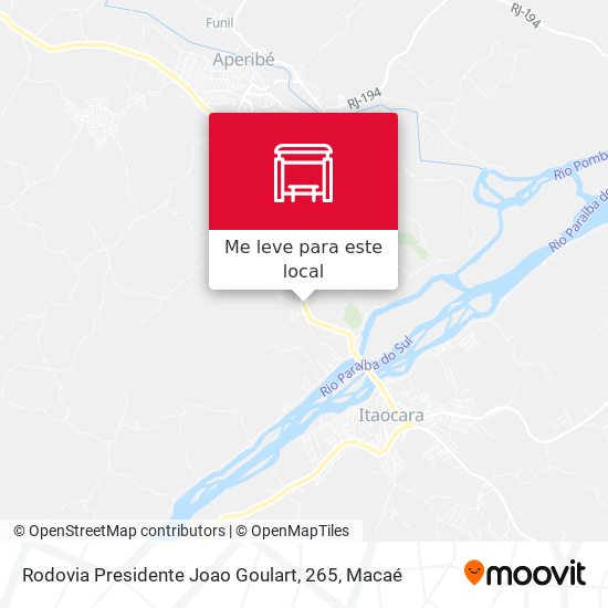 Rodovia Presidente Joao Goulart, 265 mapa