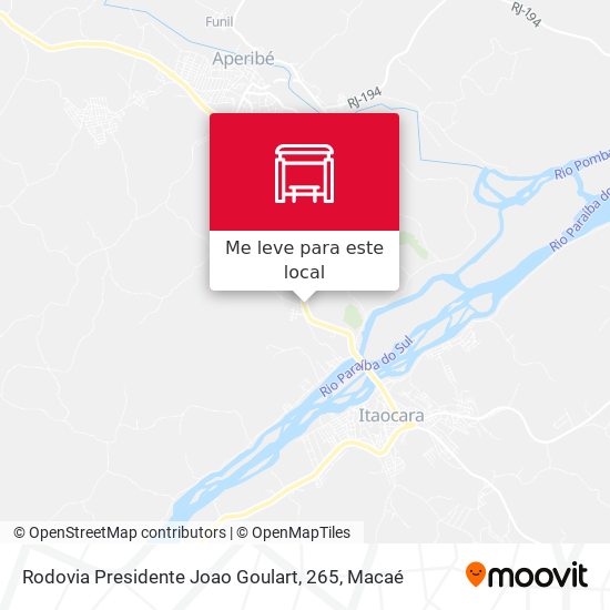 Rodovia Presidente Joao Goulart, 265 mapa