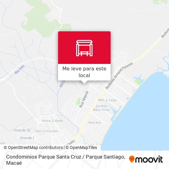 Condomínios Parque Santa Cruz / Parque Santiago mapa