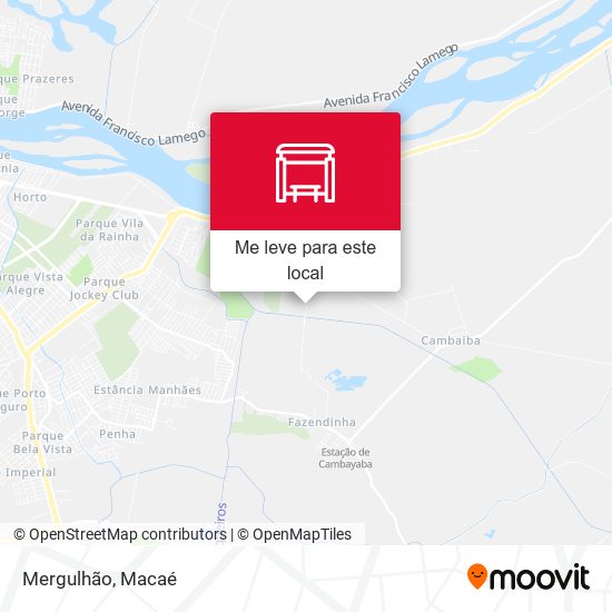 Mergulhão mapa