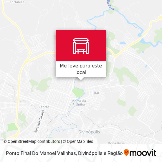 Ponto Final Do Manoel Valinhas mapa