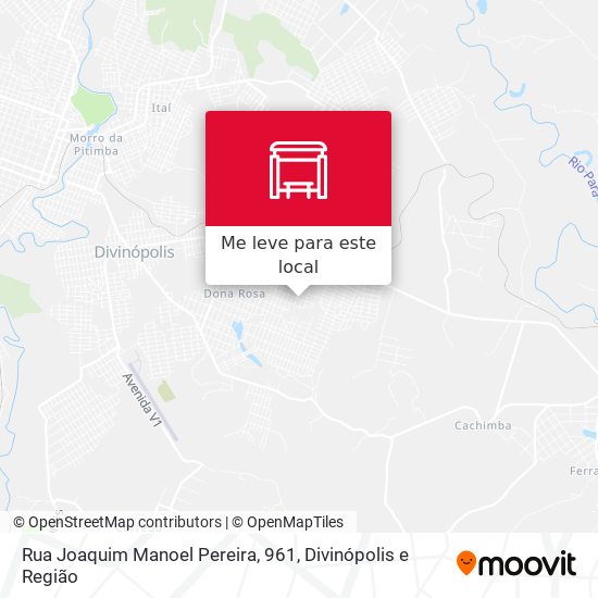 Rua Joaquim Manoel Pereira, 961 mapa