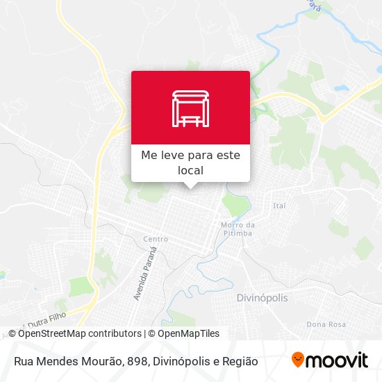 Rua Mendes Mourão, 898 mapa