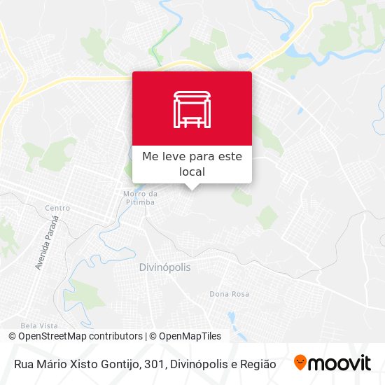 Rua Mário Xisto Gontijo, 301 mapa