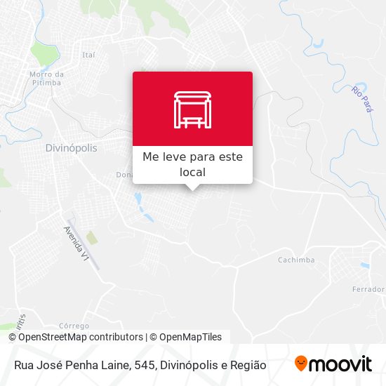 Rua José Penha Laine, 545 mapa