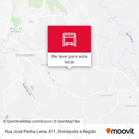 Rua José Penha Laine, 471 mapa