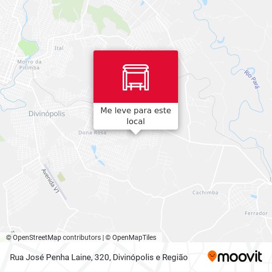 Rua José Penha Laine, 320 mapa