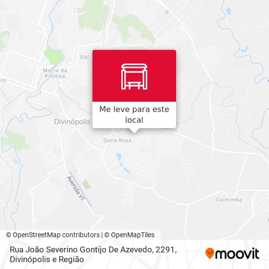 Rua João Severino Gontijo De Azevedo, 2291 mapa