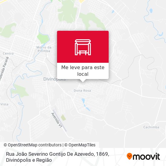 Rua João Severino Gontijo De Azevedo, 1869 mapa