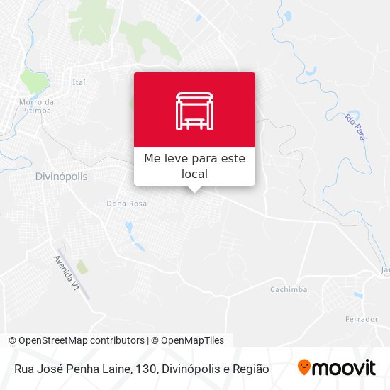 Rua José Penha Laine, 130 mapa