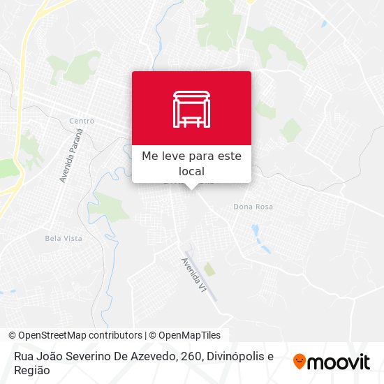 Rua João Severino De Azevedo, 260 mapa