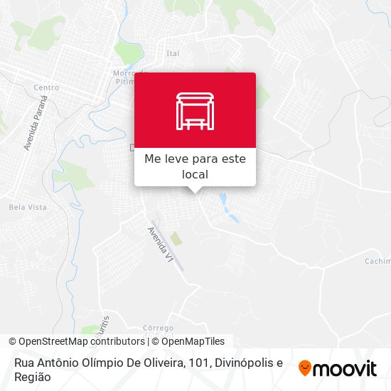Rua Antônio Olímpio De Oliveira, 101 mapa