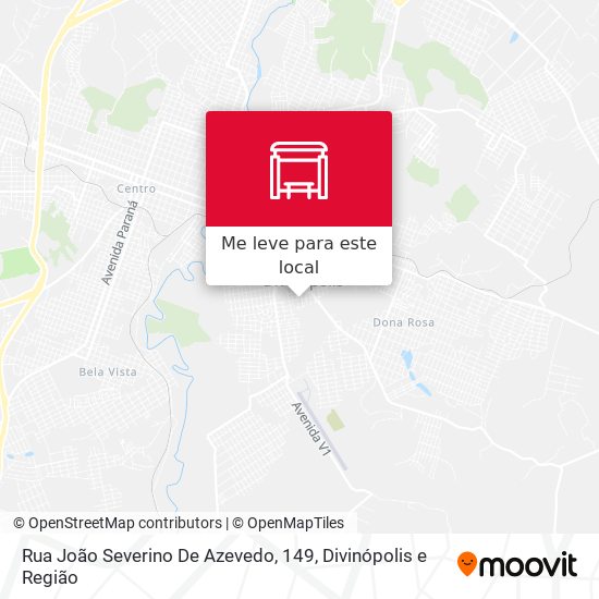 Rua João Severino De Azevedo, 149 mapa