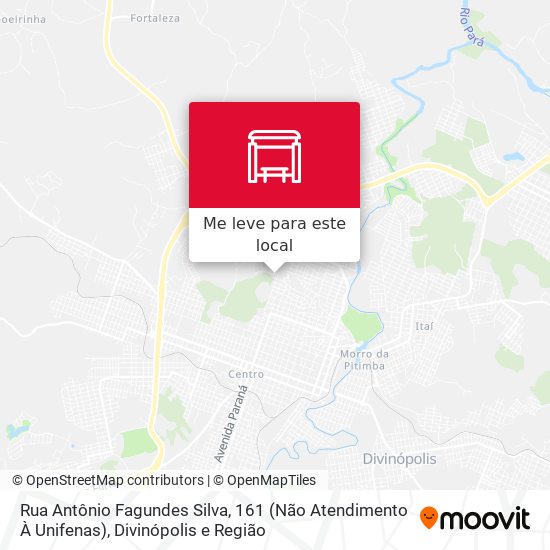 Rua Antônio Fagundes Silva, 161 (Não Atendimento À Unifenas) mapa