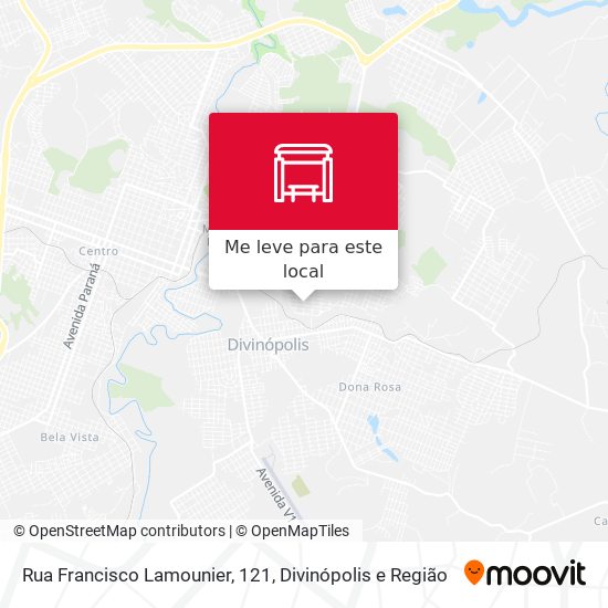Rua Francisco Lamounier, 121 mapa