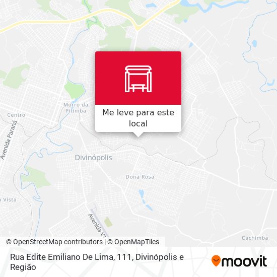 Rua Edite Emiliano De Lima, 111 mapa