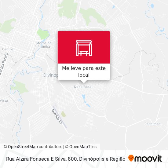 Rua Alzira Fonseca E Silva, 800 mapa