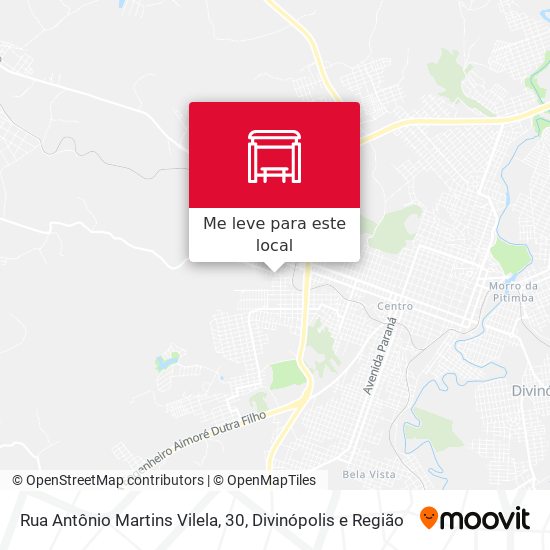 Rua Antônio Martins Vilela, 30 mapa