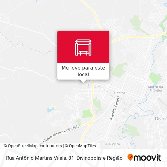 Rua Antônio Martins Vilela, 31 mapa