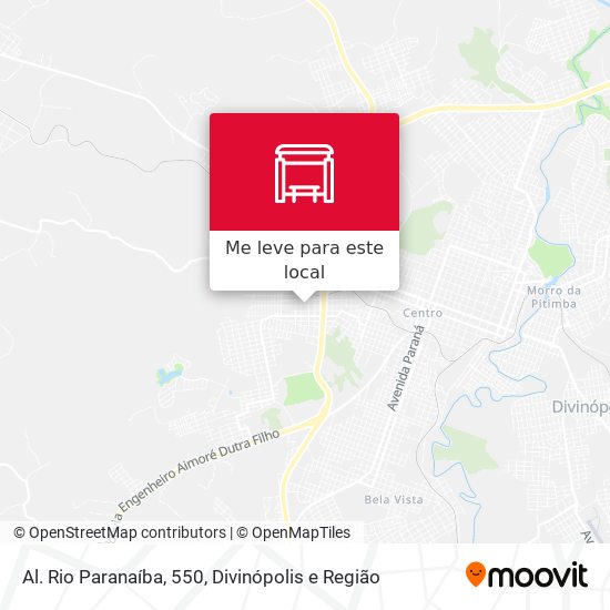 Al. Rio Paranaíba, 550 mapa