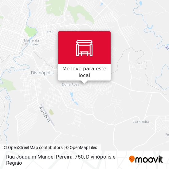 Rua Joaquim Manoel Pereira, 750 mapa