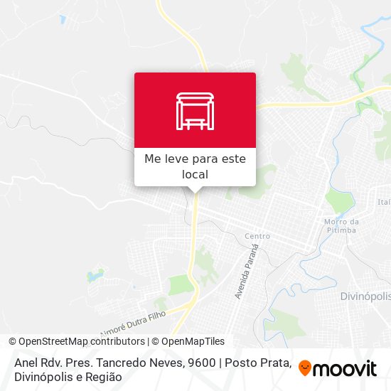 Anel Rdv. Pres. Tancredo Neves, 9600 | Posto Prata mapa