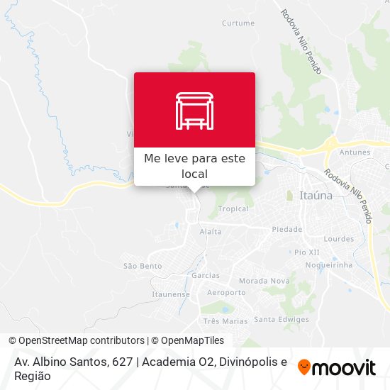 Av. Albino Santos, 627 | Academia O2 mapa