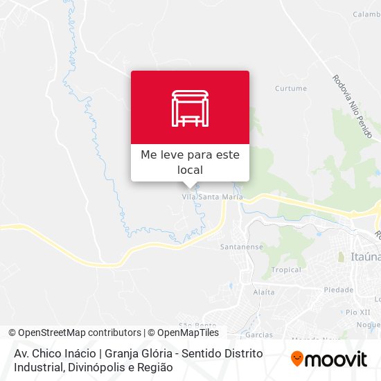 Av. Chico Inácio | Granja Glória - Sentido Distrito Industrial mapa