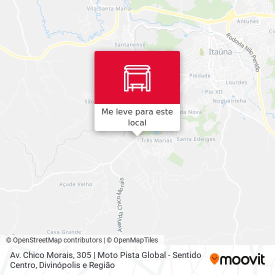 Av. Chico Morais, 305 | Moto Pista Global - Sentido Centro mapa