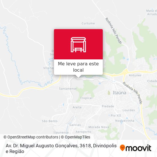 Av. Dr. Miguel Augusto Gonçalves, 3618 mapa