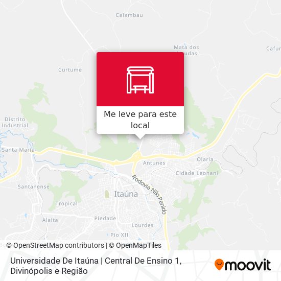 Universidade De Itaúna | Central De Ensino 1 mapa
