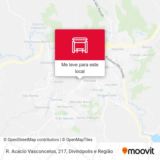 R. Acácio Vasconcelos, 217 mapa