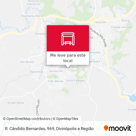 R. Cândido Bernardes, 969 mapa