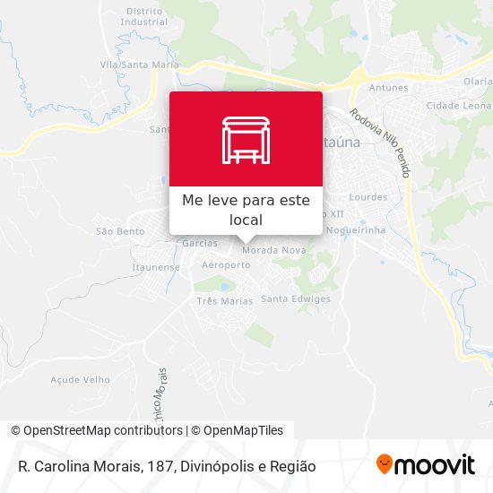 R. Carolina Morais, 187 mapa