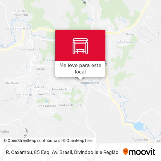 R. Caxambu, 85 Esq. Av. Brasil mapa