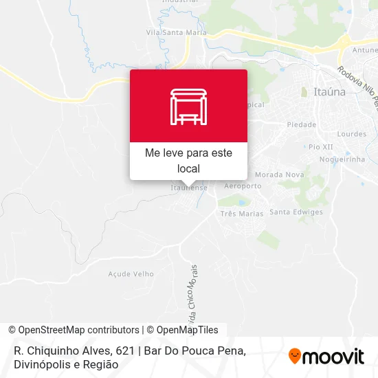 R. Chiquinho Alves, 621 | Bar Do Pouca Pena mapa