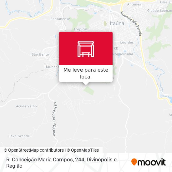 R. Conceição Maria Campos, 244 mapa