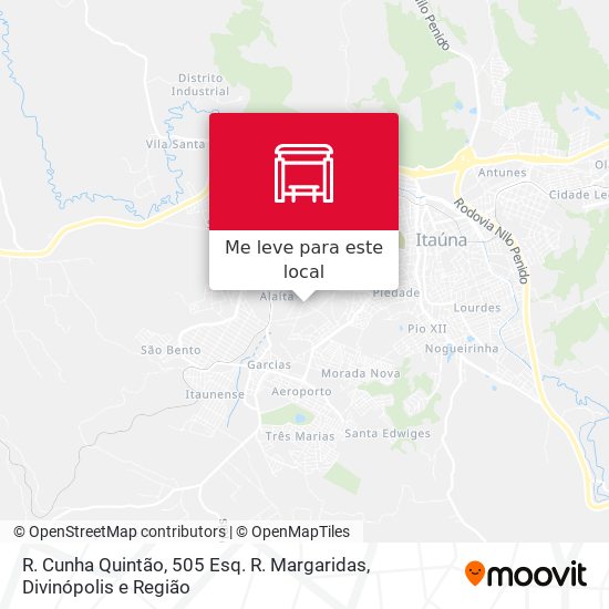 R. Cunha Quintão, 505 Esq. R. Margaridas mapa