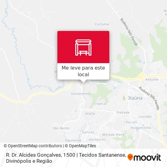 R. Dr. Alcides Gonçalves, 1500 | Tecidos Santanense mapa