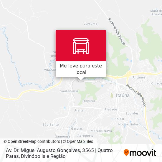 Av. Dr. Miguel Augusto Gonçalves, 3565 | Quatro Patas mapa