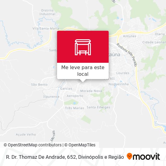 R. Dr. Thomaz De Andrade, 652 mapa