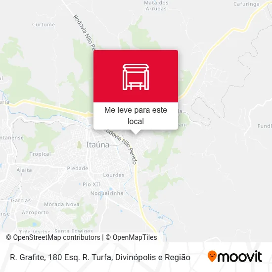 R. Grafite, 180 Esq. R. Turfa mapa