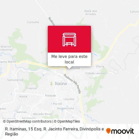 R. Itaminas, 15 Esq. R. Jacinto Ferreira mapa
