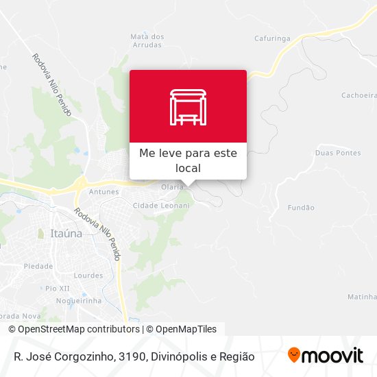 R. José Corgozinho, 3190 mapa